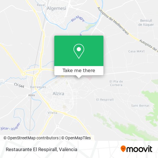 mapa Restaurante El Respirall