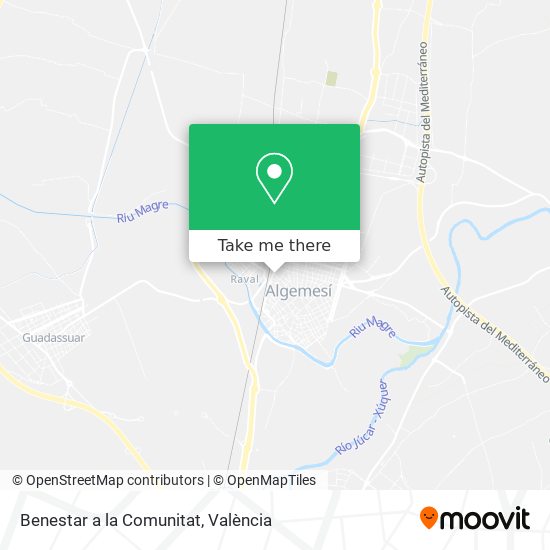 Benestar a la Comunitat map