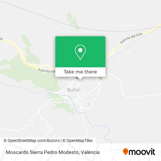 Moscardo Sierra Pedro Modesto map