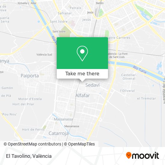 El Tavolino map