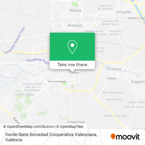 Verde-Siete Sociedad Cooperativa Valenciana map
