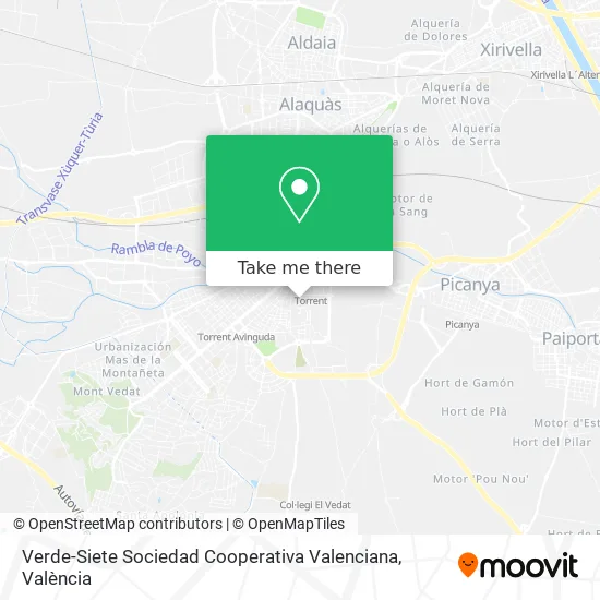 Verde-Siete Sociedad Cooperativa Valenciana map