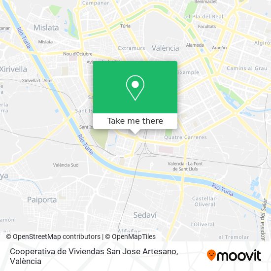 Cooperativa de Viviendas San Jose Artesano map
