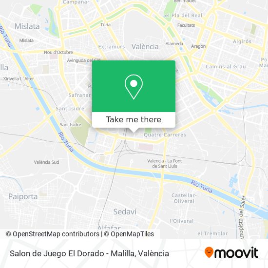 Salon de Juego El Dorado - Malilla map
