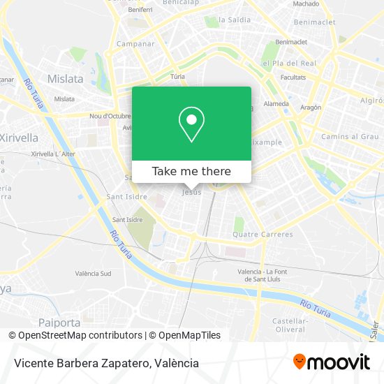 Vicente Barbera Zapatero map