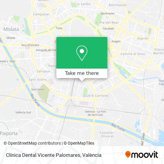 Clínica Dental Vicente Palomares map