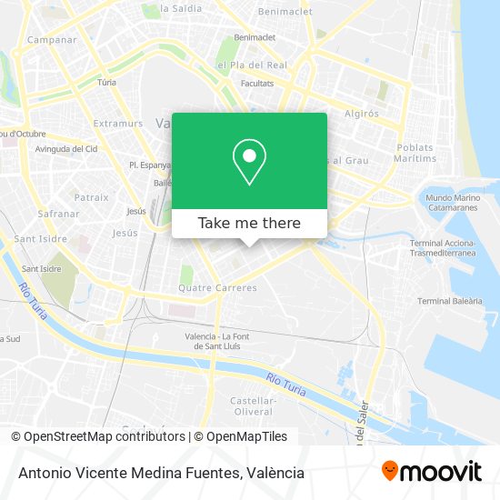 Antonio Vicente Medina Fuentes map