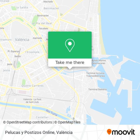 Pelucas y Postizos Online map
