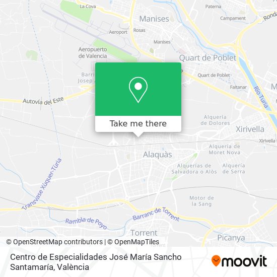 Centro de Especialidades José María Sancho Santamaría map