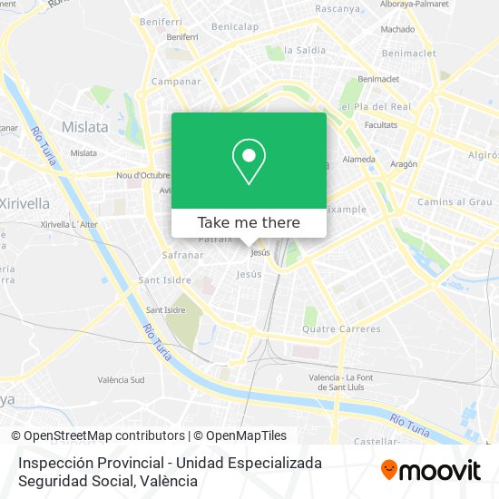 Inspección Provincial - Unidad Especializada Seguridad Social map