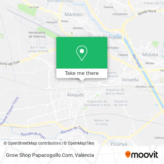 Grow Shop Papacogollo.Com map