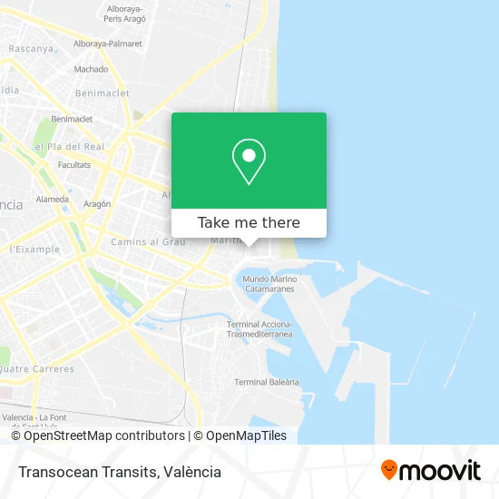 Transocean Transits map