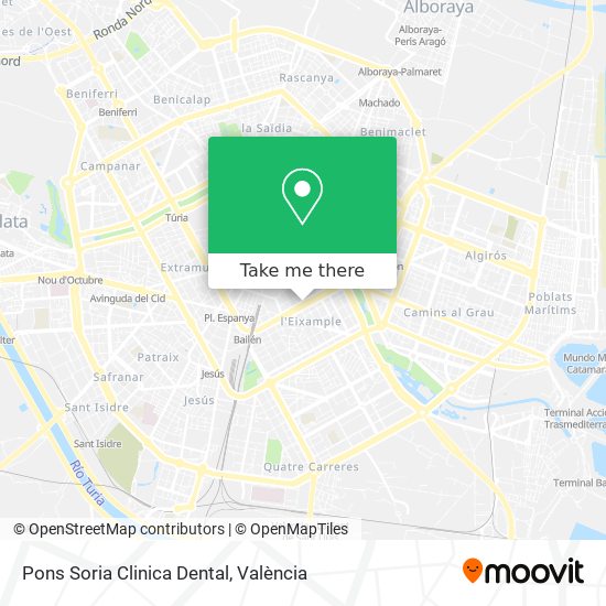 Pons Soria Clinica Dental map