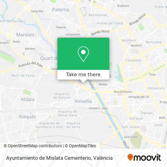 mapa Ayuntamiento de Mislata Cementerio