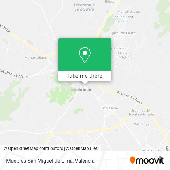 Muebles San Miguel de Lliria map