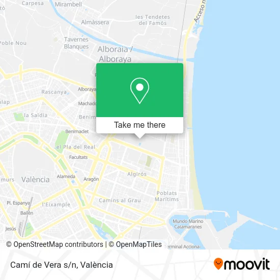 Camí de Vera s/n map