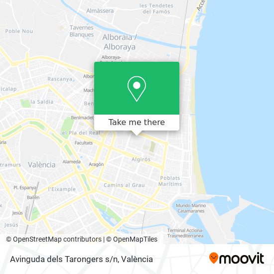 Avinguda dels Tarongers s/n map