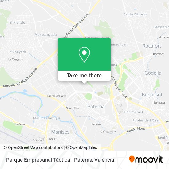 Parque Empresarial Táctica - Paterna map