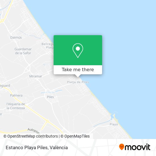Estanco Playa Piles map