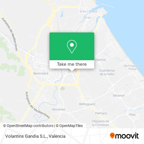 Volantins Gandia S.L. map