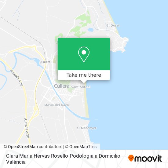 Clara Maria Hervas Rosello-Podologia a Domicilio map