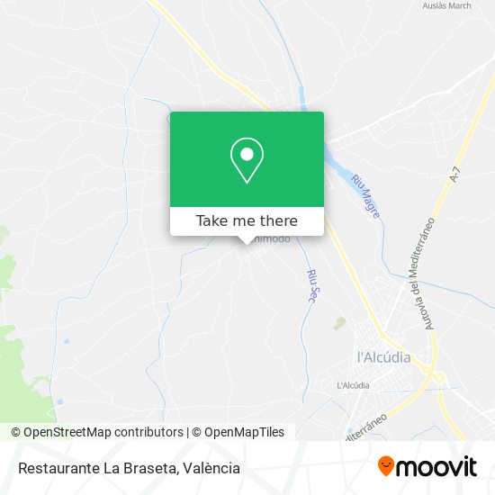 mapa Restaurante La Braseta