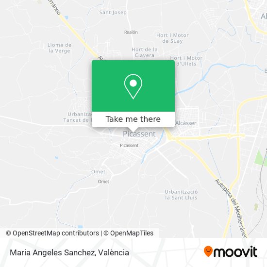 Maria Angeles Sanchez map