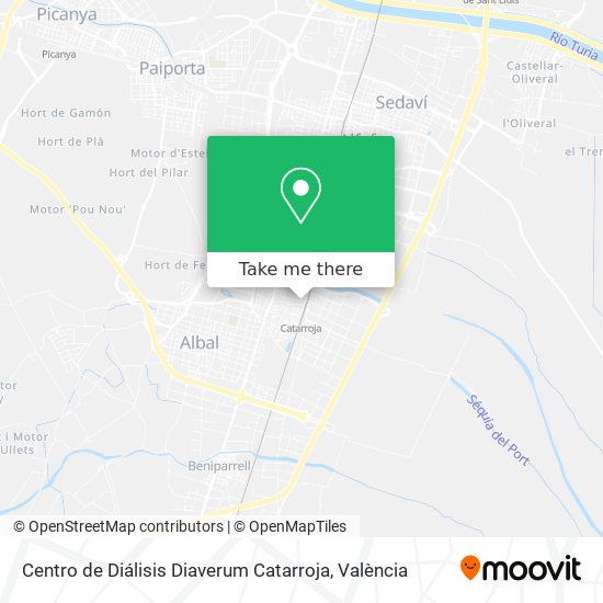 Centro de Diálisis Diaverum Catarroja map