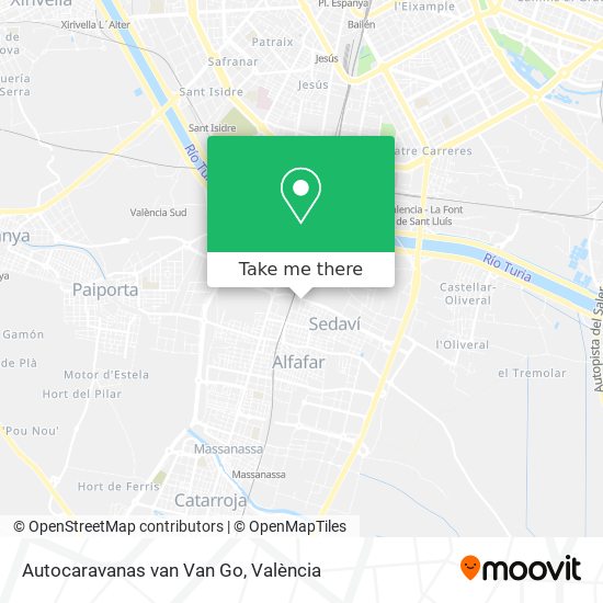 Autocaravanas van Van Go map