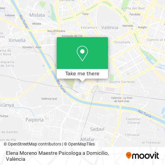 Elena Moreno Maestre Psicologa a Domicilio map