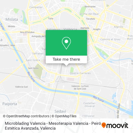 Microblading Valencia - Mesoterapia Valencia - Peiró Estética Avanzada map