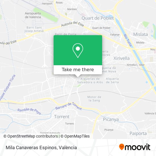 Mila Canaveras Espinos map