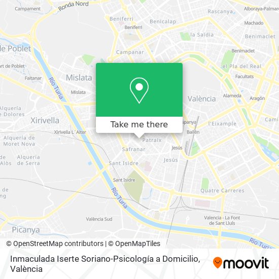 Inmaculada Iserte Soriano-Psicología a Domicilio map