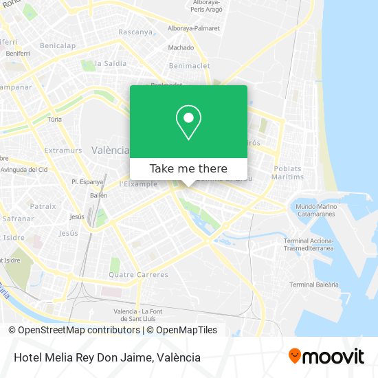 Hotel Melia Rey Don Jaime map