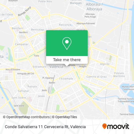 mapa Conde Salvatierra 11 Cerveceria Rt
