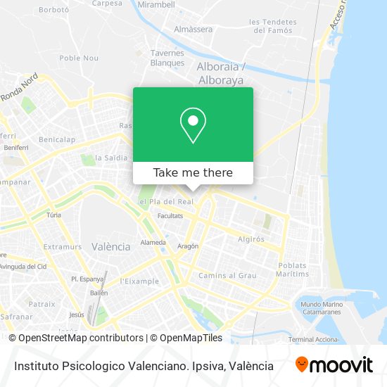 Instituto Psicologico Valenciano. Ipsiva map