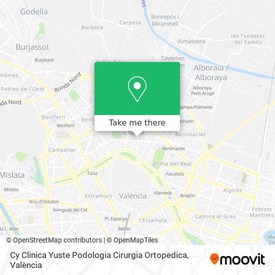 mapa Cy Clinica Yuste Podologia Cirurgia Ortopedica