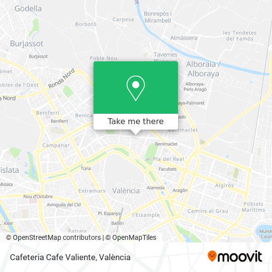 Cafeteria Cafe Valiente map