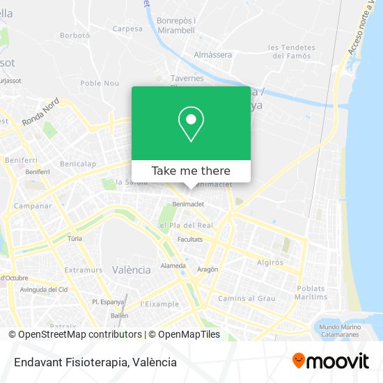 Endavant Fisioterapia map