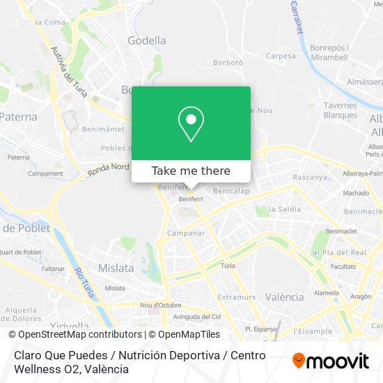 Claro Que Puedes / Nutrición Deportiva / Centro Wellness O2 map