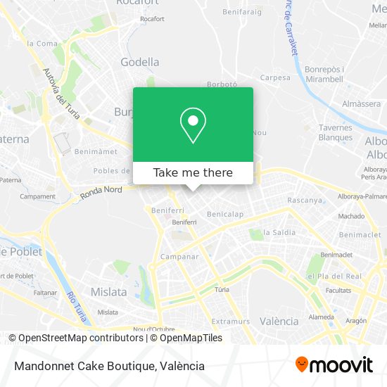 Mandonnet Cake Boutique map