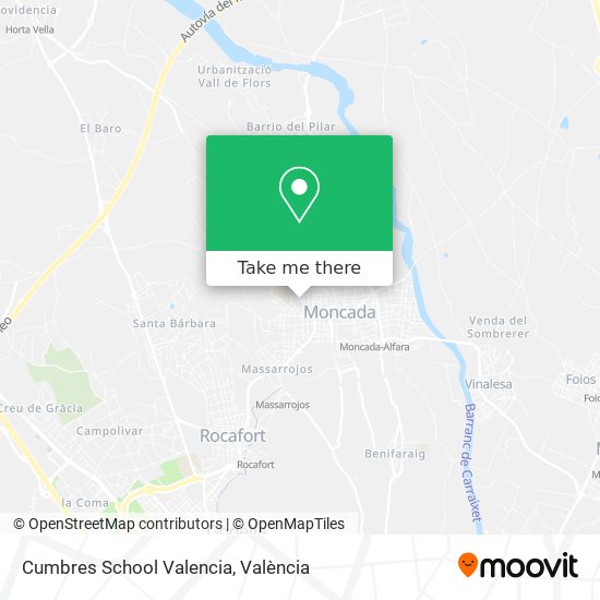 Cumbres School Valencia map