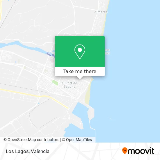 Los Lagos map