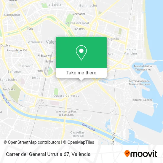 Carrer del General Urrutia 67 map