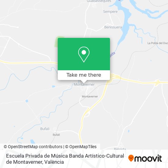 Escuela Privada de Música Banda Artístico-Cultural de Montaverner map