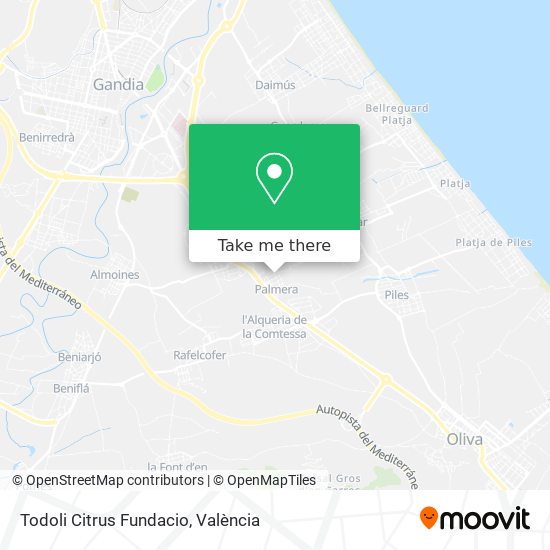 Todoli Citrus Fundacio map