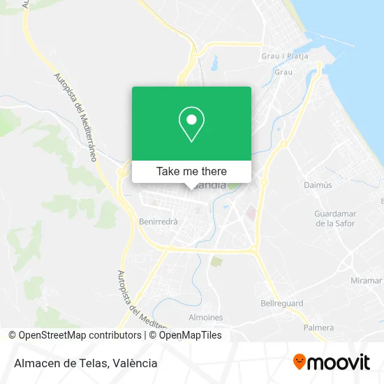 Almacen de Telas map