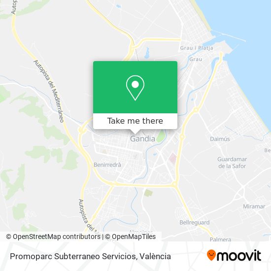 Promoparc Subterraneo Servicios map