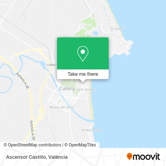 Ascensor Castillo map