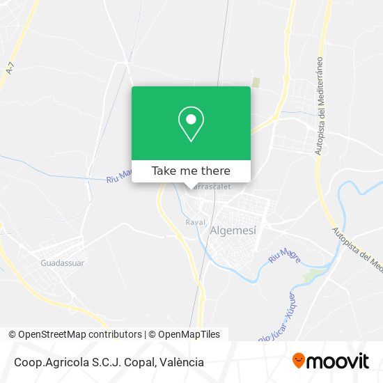 Coop.Agricola S.C.J. Copal map